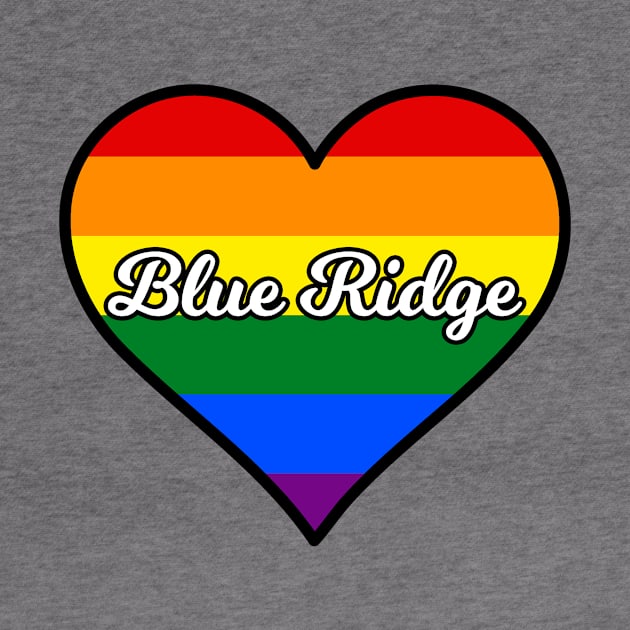 Blue Ridge Georgia Gay Pride Heart by fearcity